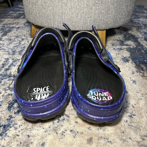 Crocs Classic All-Terrain Looney Tunes Space Jam Black Purple Clogs Size 12